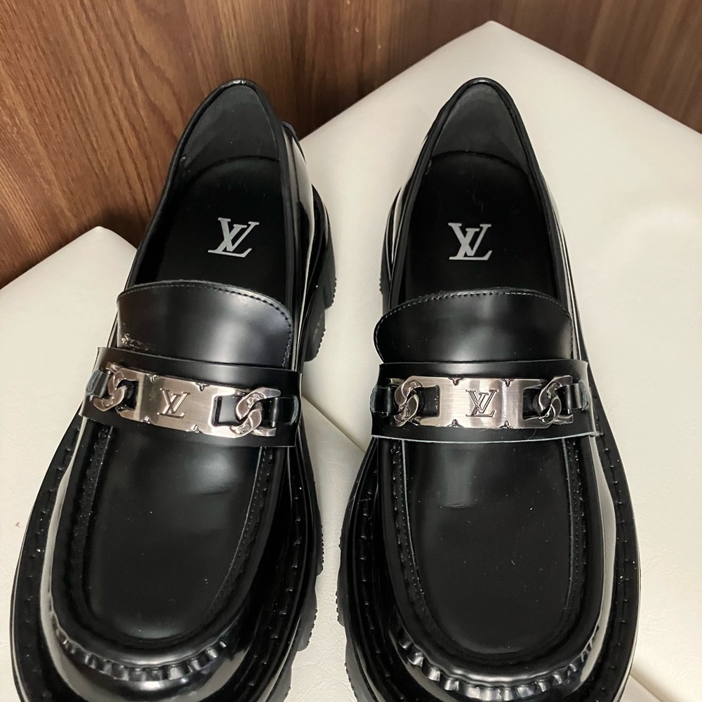 Louis Vuitton Men's Black Loafers